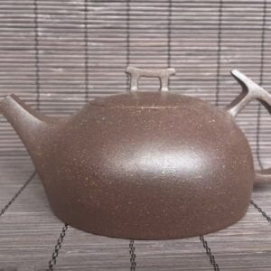 Geometric Bridge Full Handmade Yixing Zisha Teapot Old Duan Ni